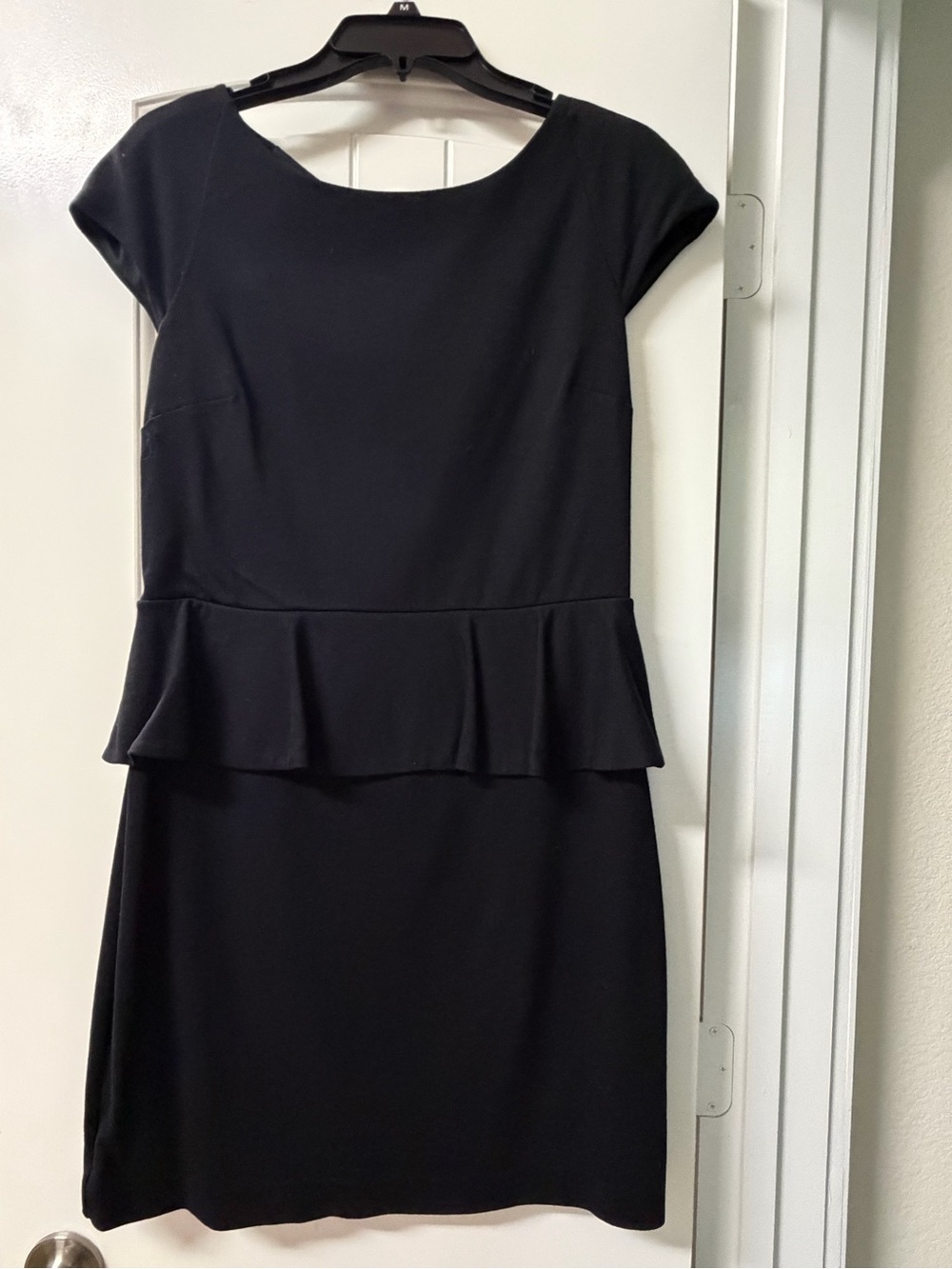 Express Black Peplum Midi Dress
